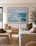 oft Tides — Original Hand-Painted Abstract Coastal Oil Painting