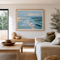 oft Tides — Original Hand-Painted Abstract Coastal Oil Painting
