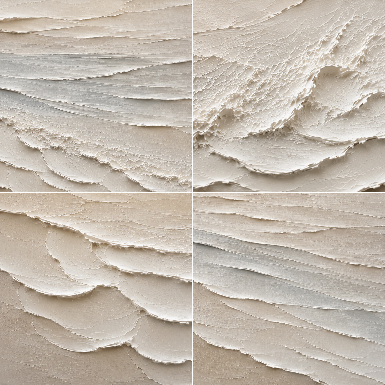 Quiet Horizon Hand-Painted Neutral Coastal Wall Art | Minimalist Ocean Painting | Textured Canvas