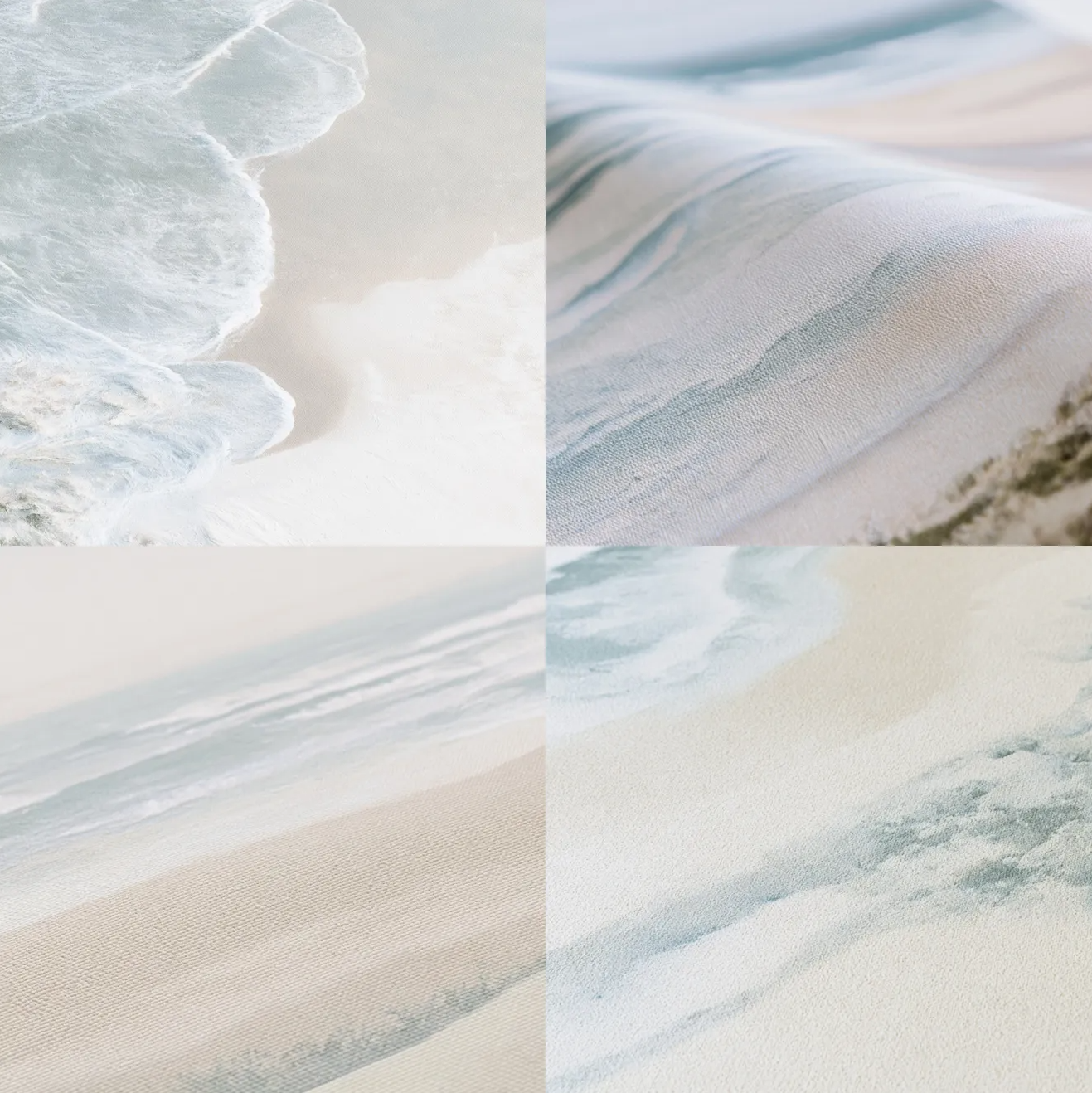 Australian Coastal Landscape Painting | Neutral Beach Wall Art | Contemporary Ocean Canvas | Coastal Home Decor